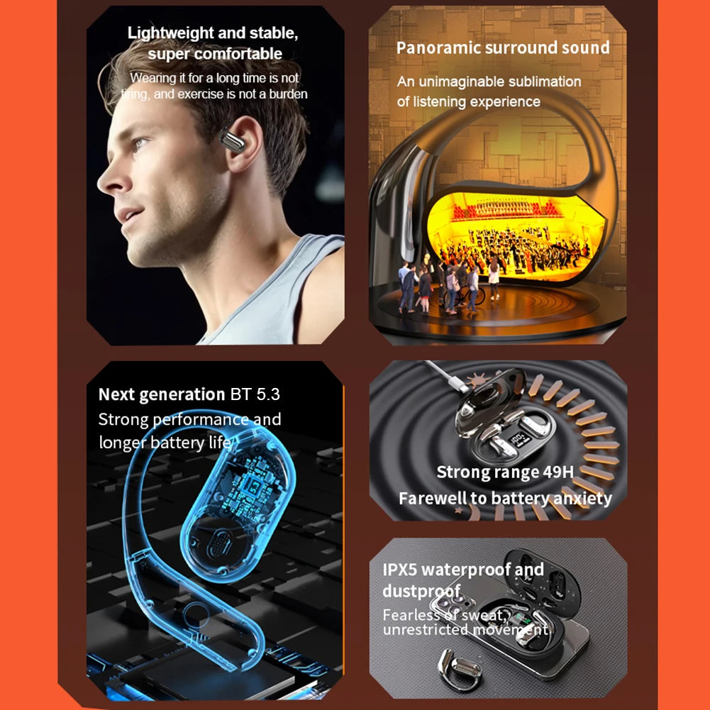 Real-Time Translation Earphone 3-in-1 AI Translator Earbuds 140 Language Noise Cancelling Bluetooth Wireless Translating Headset